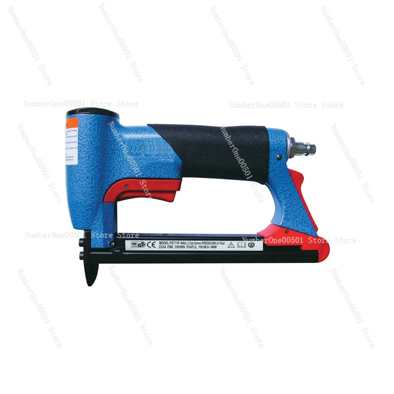 1/2 Inch Pneumatic Air Stapler Fine Furniture Stapler Tool Blue 4-16mm Woodworking