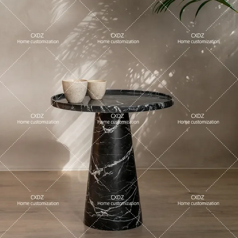 Fantao Nordic natural marble edge few light luxury small apartment simple small coffee table sofa corner few customization