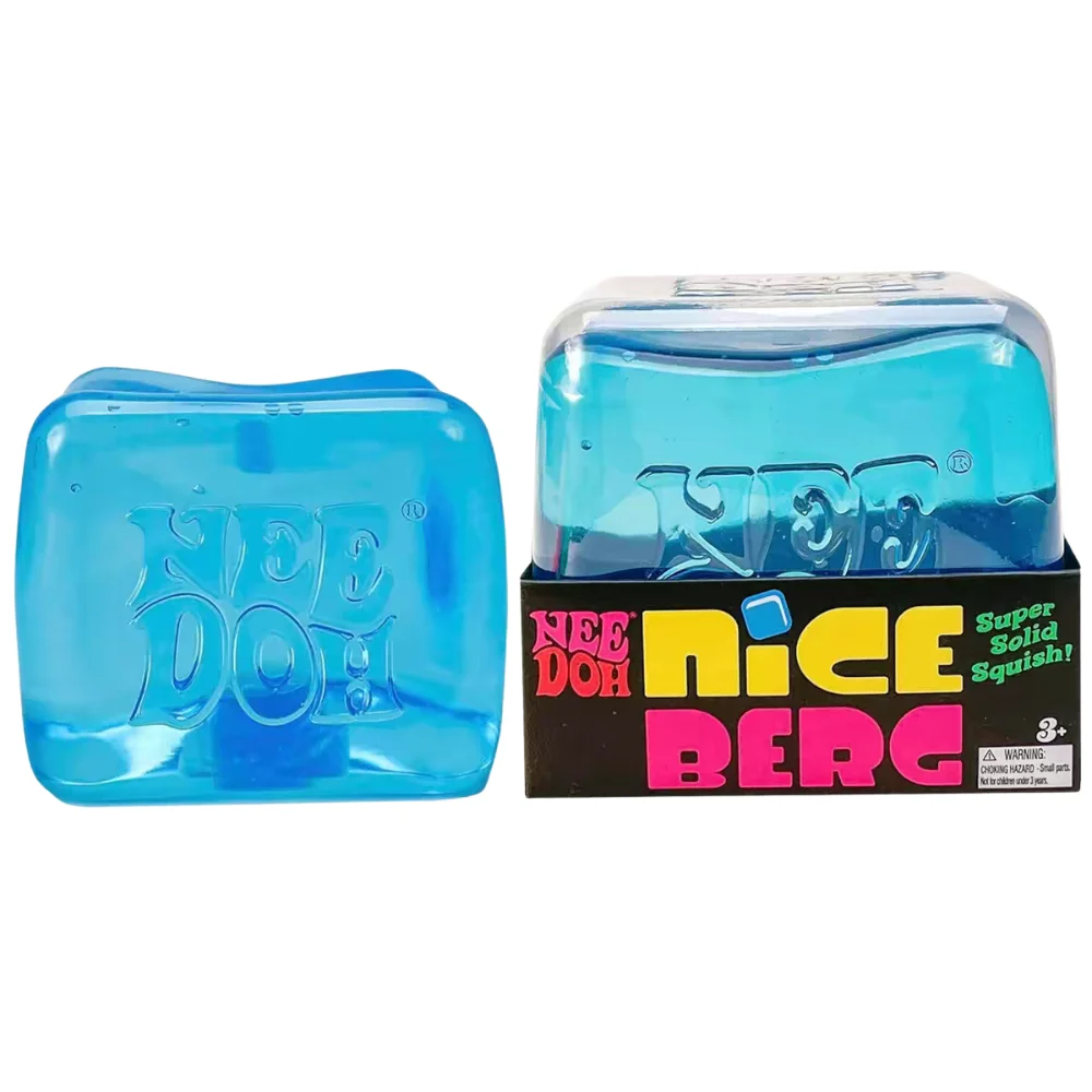 Schylling Needoh Nice Cube & Mini Jellyfish Sensorische Nice-Sicle Stressverlichtende Squishy Cube Anti-Angst Knijp Blind Box Speelgoed