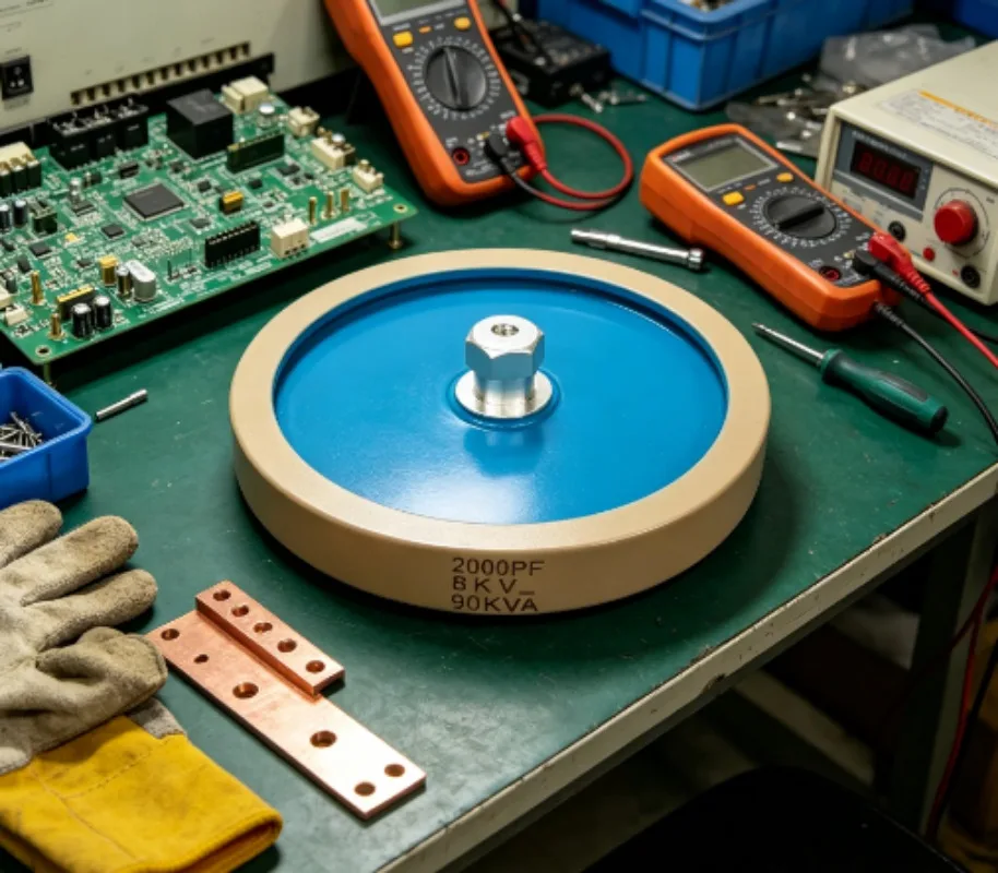 CCG5‑5 High Voltage Ceramic Capacitor 4700PF 15KV 100KVA High Frequency RF Power Capacitor