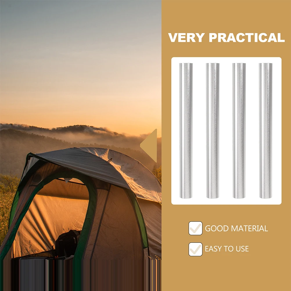 

6pcs Tent Repair Tubes Connecting Accessories Aluminum Tent Connecting Durable Precision Outdoor Camping
