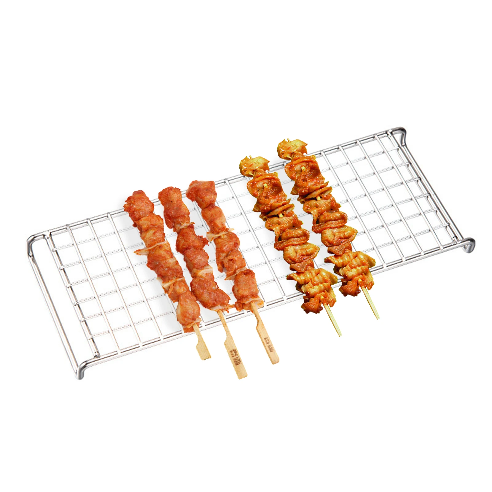 Barbecue Wire Mesh Grill Campfire Cooking Grate Portable Camping Grate For Fire Cooking BBQ Welded Mesh Grill Grate For Picnic