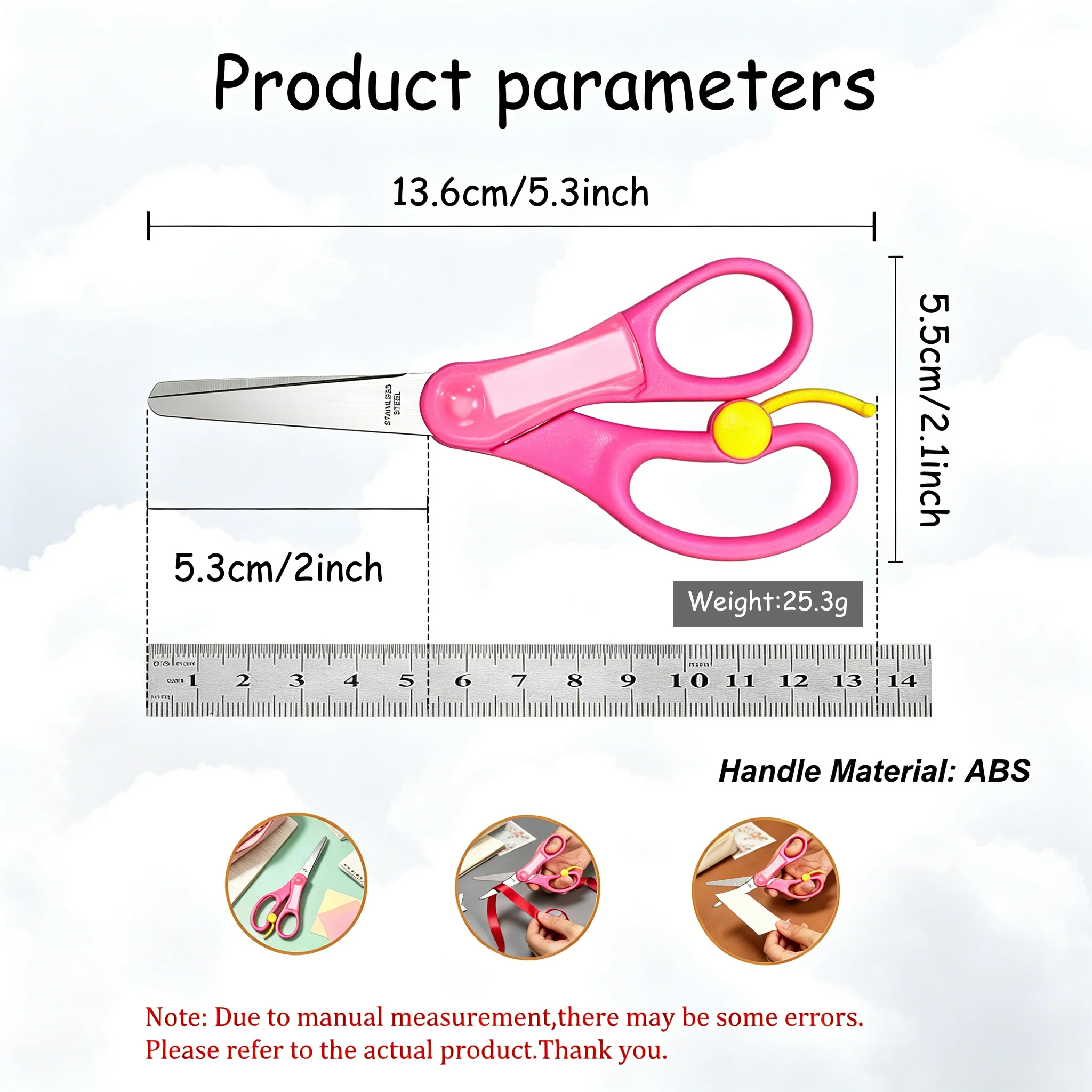 Office Scissors Craft Scissors School Student Art Design Multifunctional DIY Arts Fabric Cutting Needlework Beauty Styling Tools