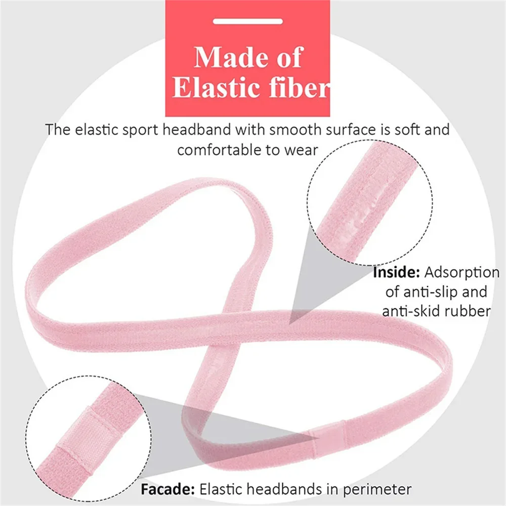 女性ストレッチスポーツヨガヘアバンドヘッドバンド男性用スポーツランニングフィットネスヘッドバンド弾性滑り止め汗止めバンドジムヘッドバンド