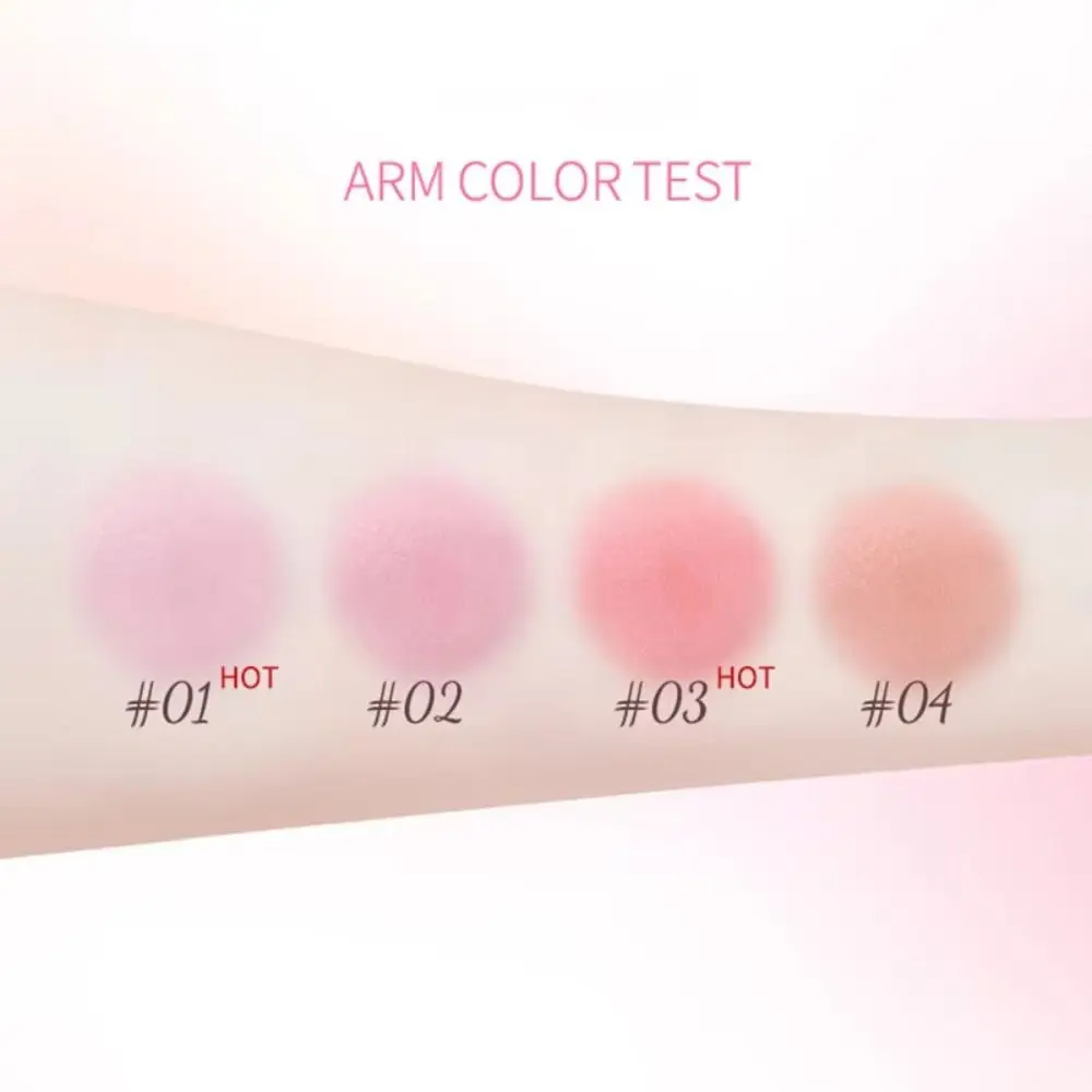 Blush naturale a lunga durata Blush multiuso in velluto per guance Facile da applicare Trucco in crema per fard solido a bassa saturazione