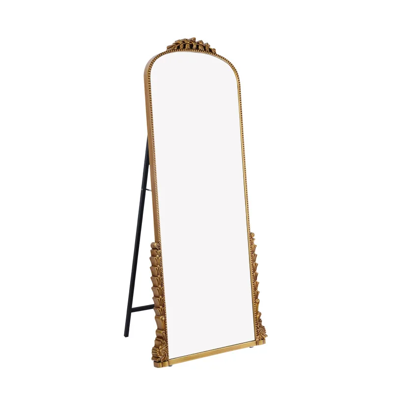 European full-length mirror full-length mirror floor-to-ceiling household French retro clothing store fitting mirror baroque