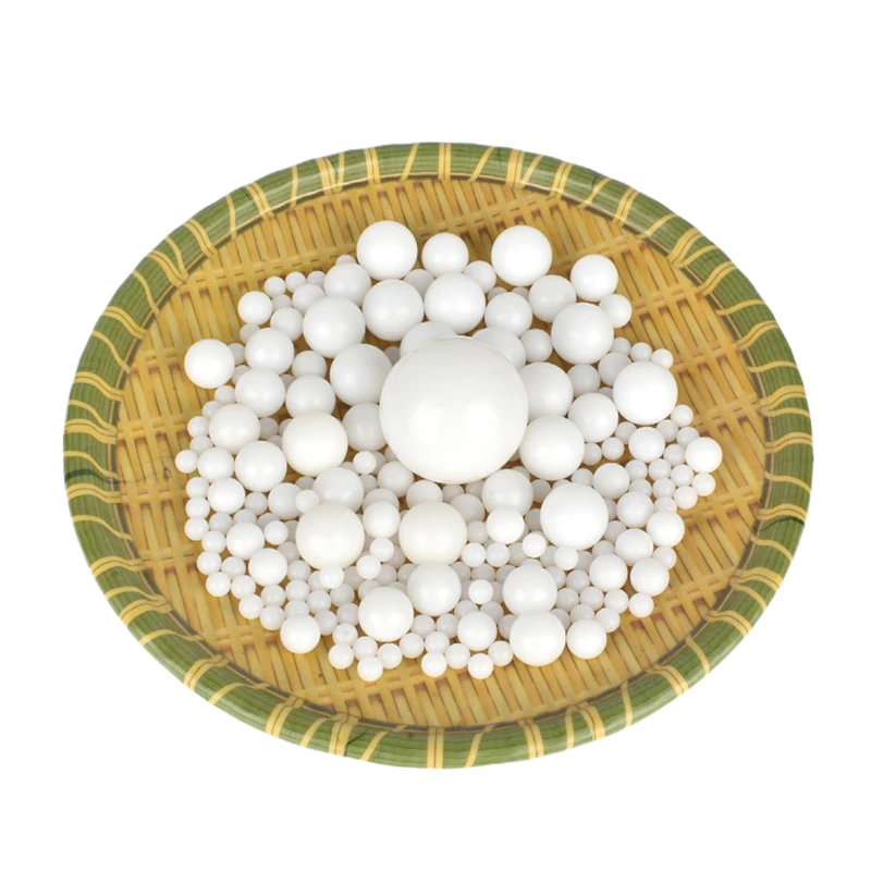 Boule de roulement en plastique POM solide de précision, perle roulante en plastique polyoxylanding, danse blanche, diamètre 2mm-100mm, 1 à 50.8 pièces