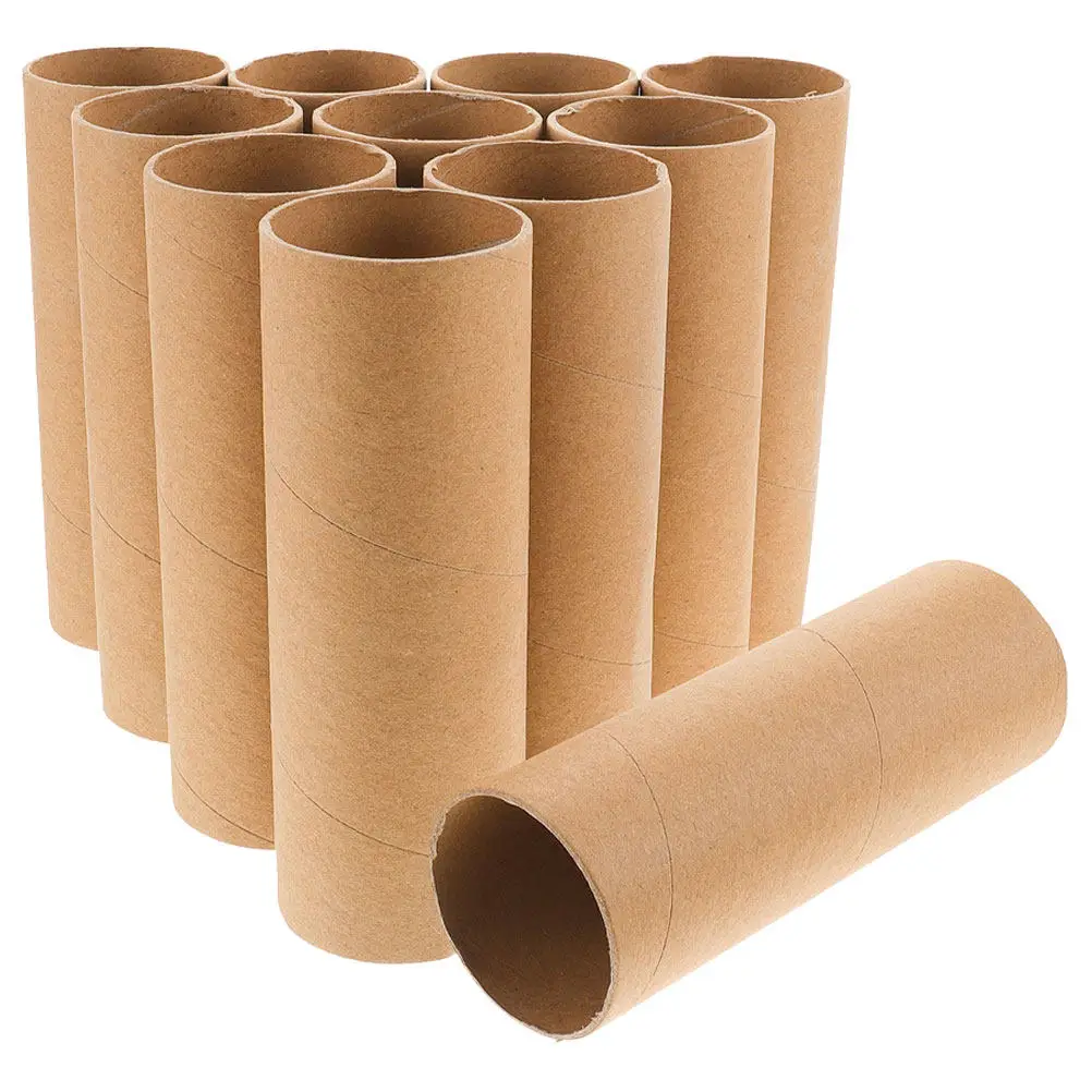 20pcs Kraft Cardboard Tubes 15cm Round Paper Cylinders for DIY Pen Holders, Flower Pots & Craft Projects