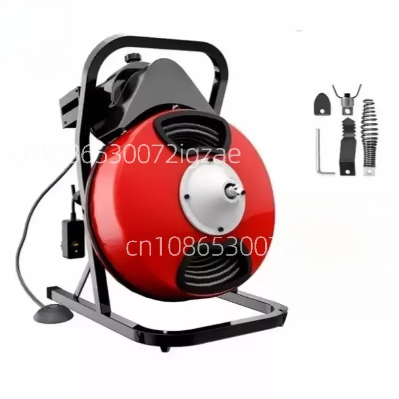 Electric Drain Cleaner Machine 75 Ft X 3/8 Inch Auto Feed for 1