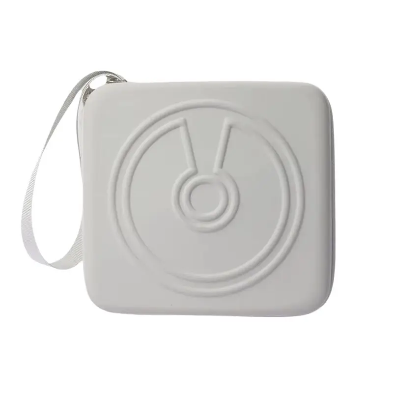 M07K-External Optical Drive Bag External Optical Drive Case Bag PU Multifunctional Storage Case Organizer Bag Gray