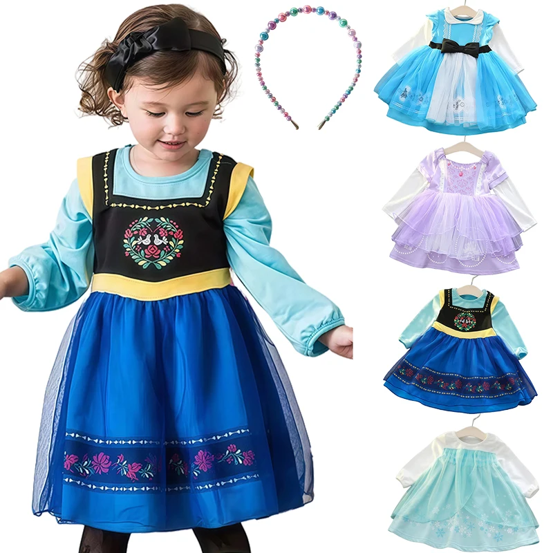 

Хлопковое нарядное платье феи принцессы для маленьких девочек, Рождество, Хэллоуин, косплей, карнавал, день рождения, детская одежда, платья для младенцев