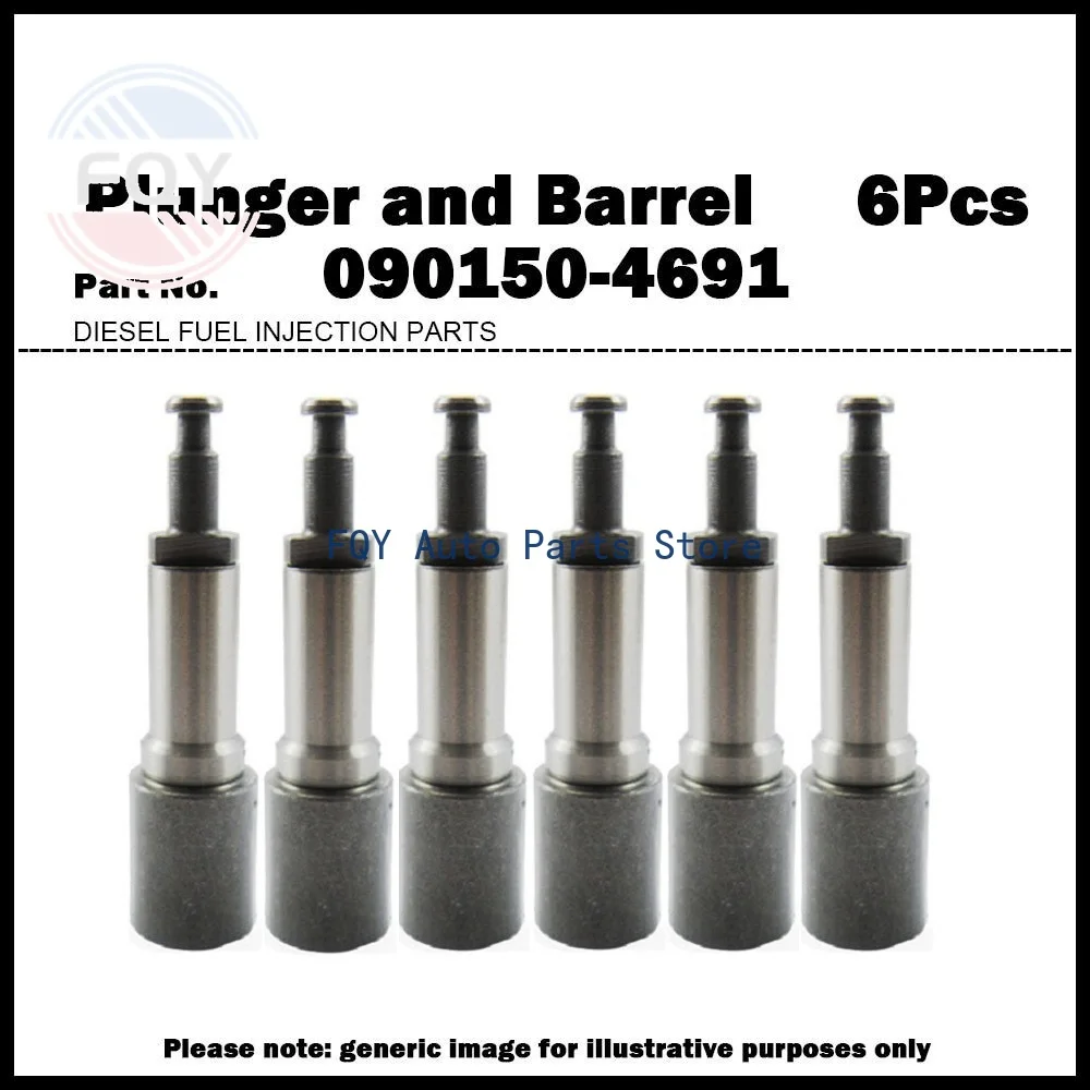 

6X For HINO 500 Ranger H07C H07D High Quality Plunger and Barrel Assembly 4691 090150-4691