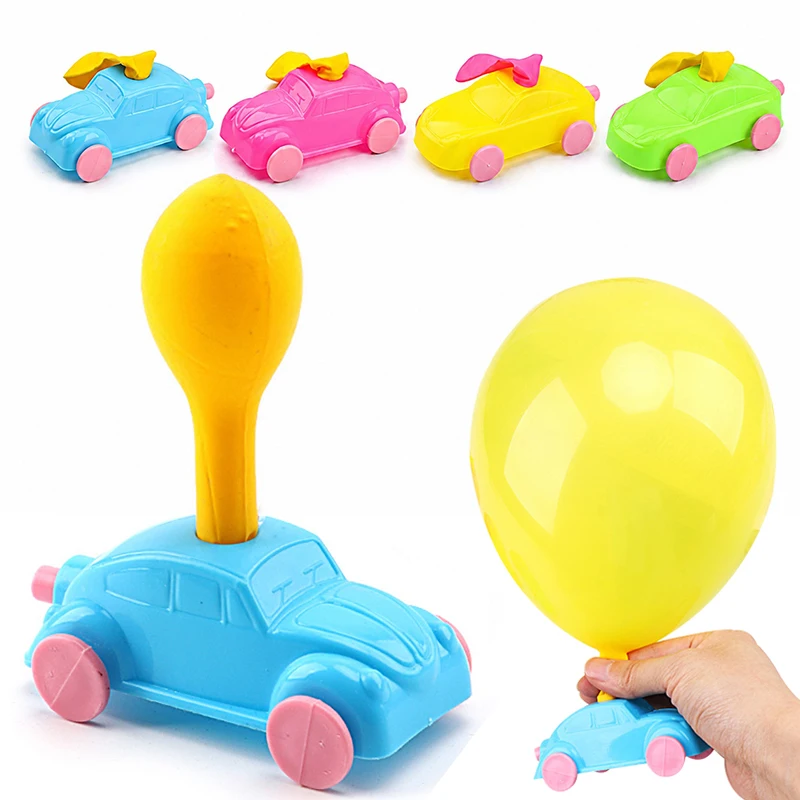 5-10PCS Colorful Air-Powered Balloon Car Kit DIY Science Experiments for Classroom Incentives Activities School Rewards Gift ZYF