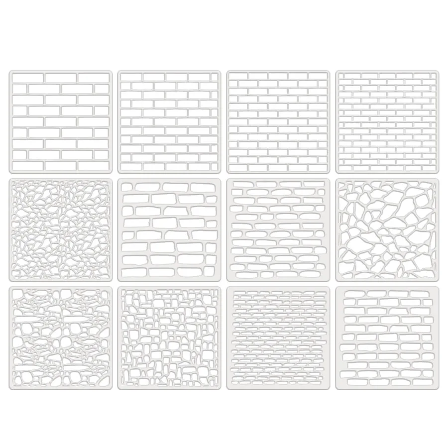 Wonder zonder vaardigheden! 12-pack 6"x6" wasbare stencils | Herbruikbare spuitverfsjablonen | Vloerkritsen, woondecoratie en kunstprojecten Tool K - afbeelding 2