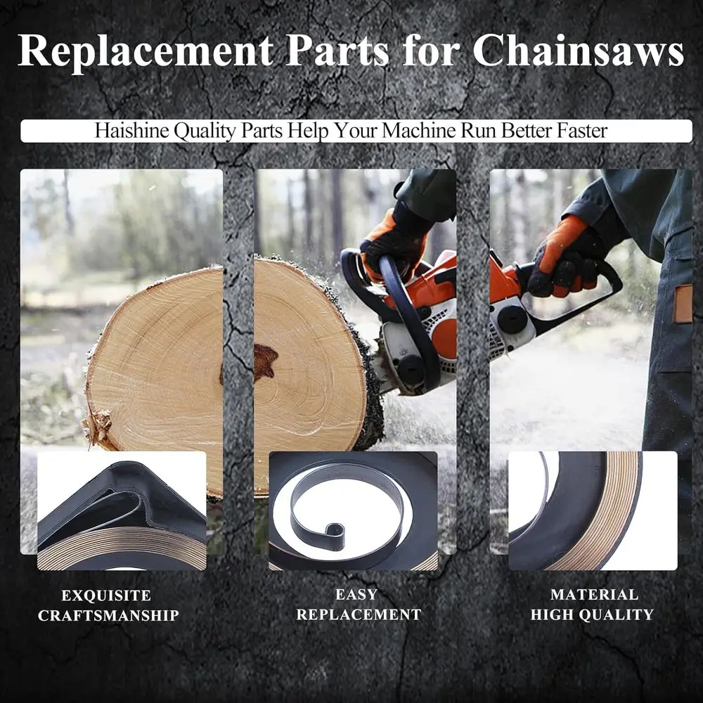 Husqvarna 50-55 Rancher بادئ حركة ارتدادي مقبض بكرة الربيع ومجموعة الحبل #4