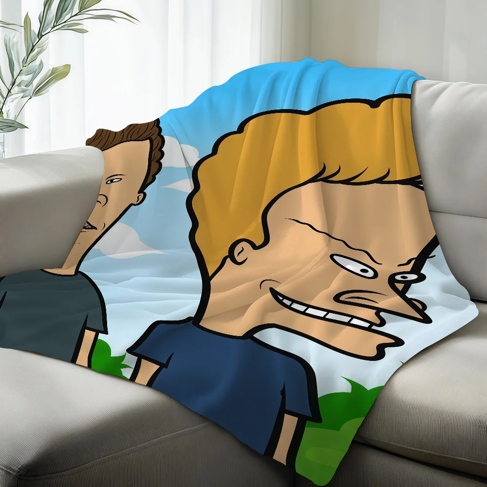 Anime Beavis And Butt-Head Blanket Suitable For Sofas Beds Offices Cars Outdoor Travel An Ideal Gift For Friends Family