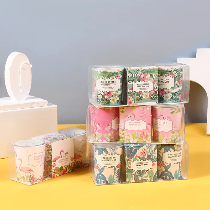 

2 Aromatherapy Candle Suit Gift Box Niche Creative Soybean Wax Aromatherapy Candle Household Indoor Decoration Fragrance Candle