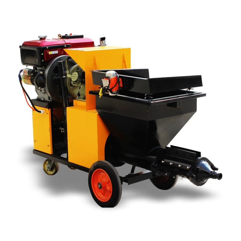 Factory Good Price Construction Diesel Engine Electric Gunite Spraying Plastering Machine Cement Wall Mortar Sprayer