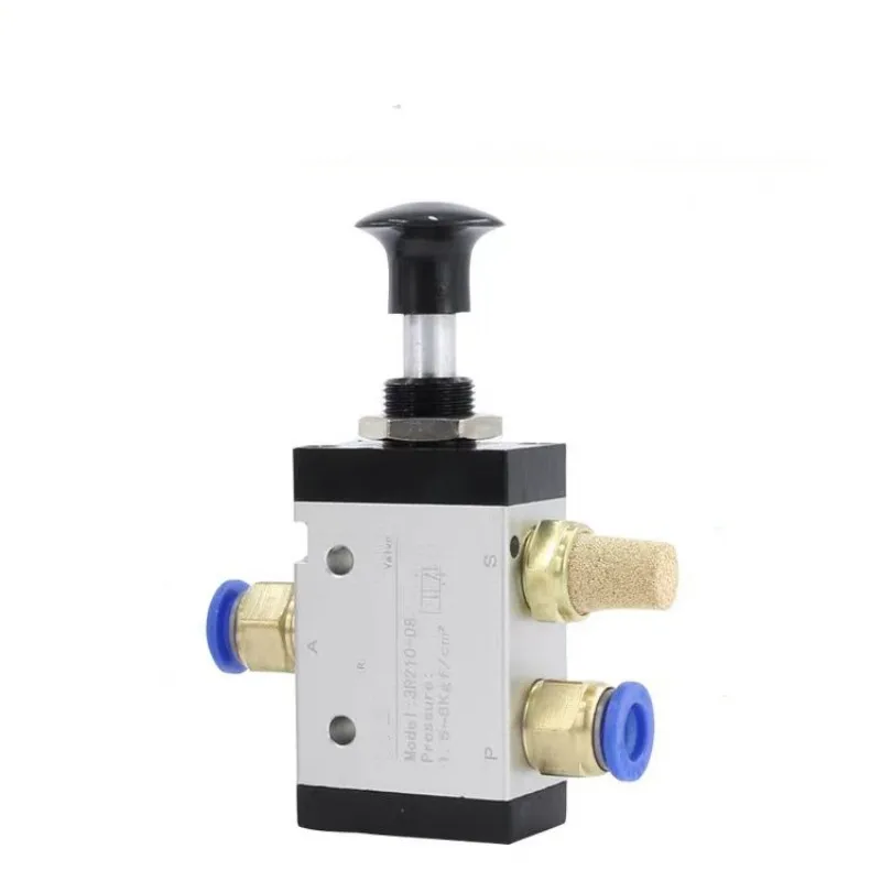 3R110-06 3R210-08 4R210-08 2 Way 3 Ports 5 Position Push and Pull Pneumatic Control Switch Reversing Manual Valve With Fittings