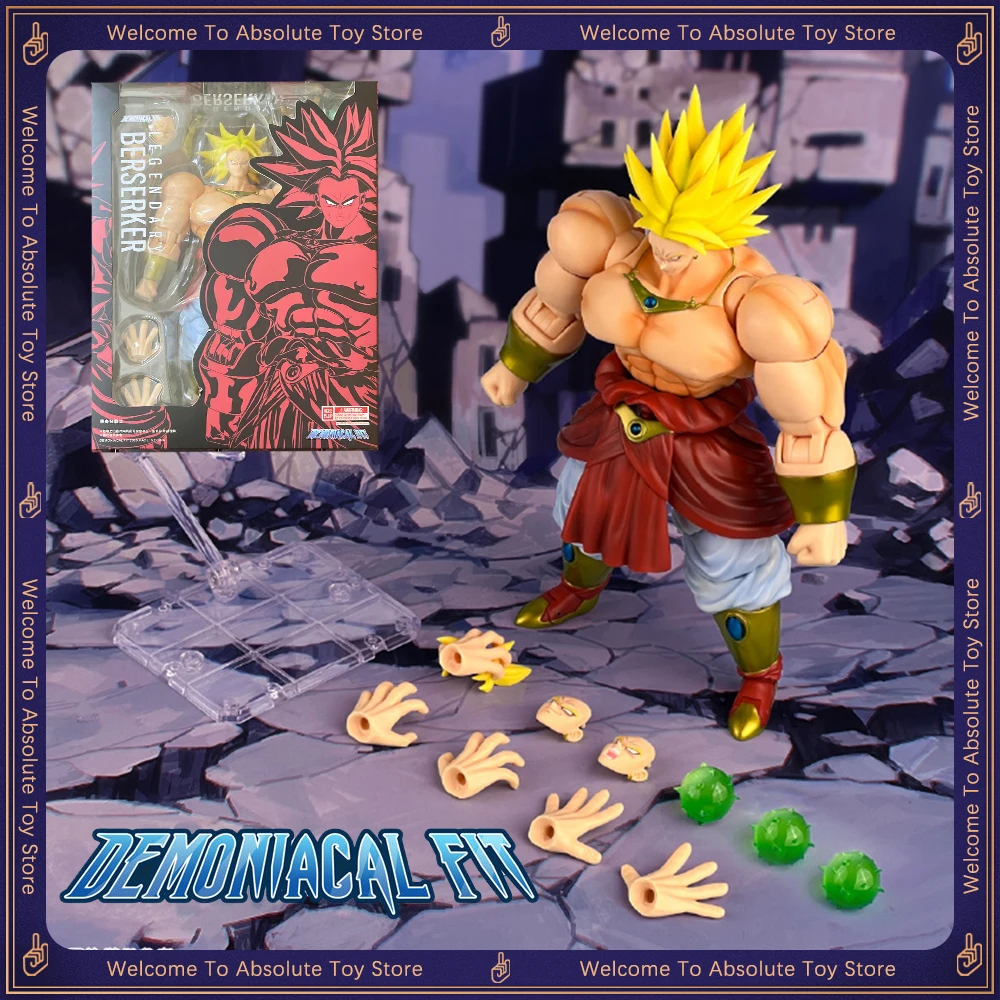 In Stock Demoniacal Fit Dragon Ball Legendary Berserker Action Figures Broly Figurine Gk Statue Collectible Model Kid Gifts Toys