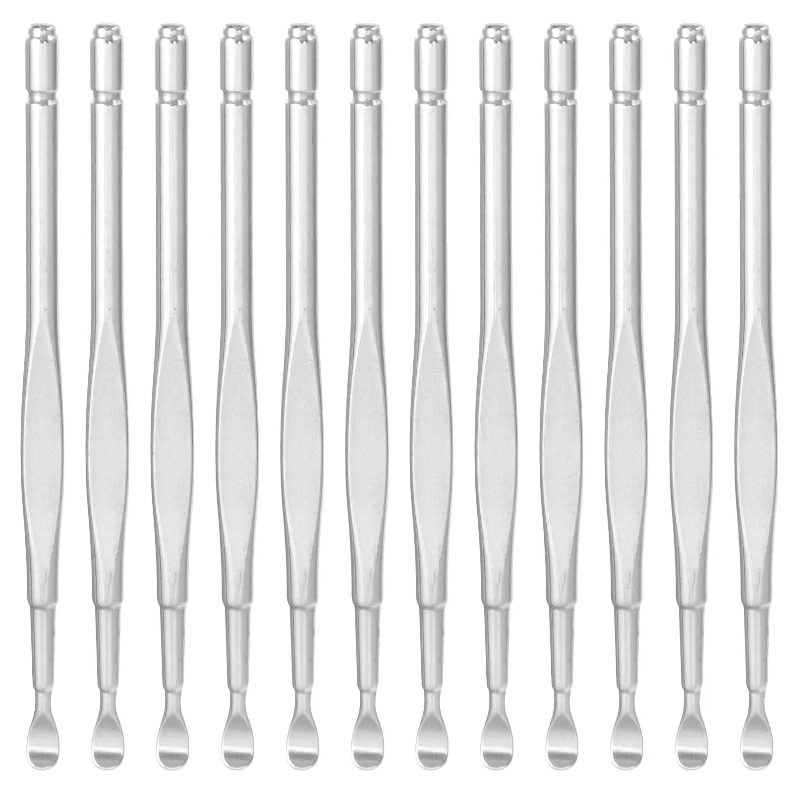 

12Pcs Ear Wax Picker Medical Grade Stainless Steel Ear Cleaner Set Non Slip Handle Scoop Earwax Removal Tools Accessories