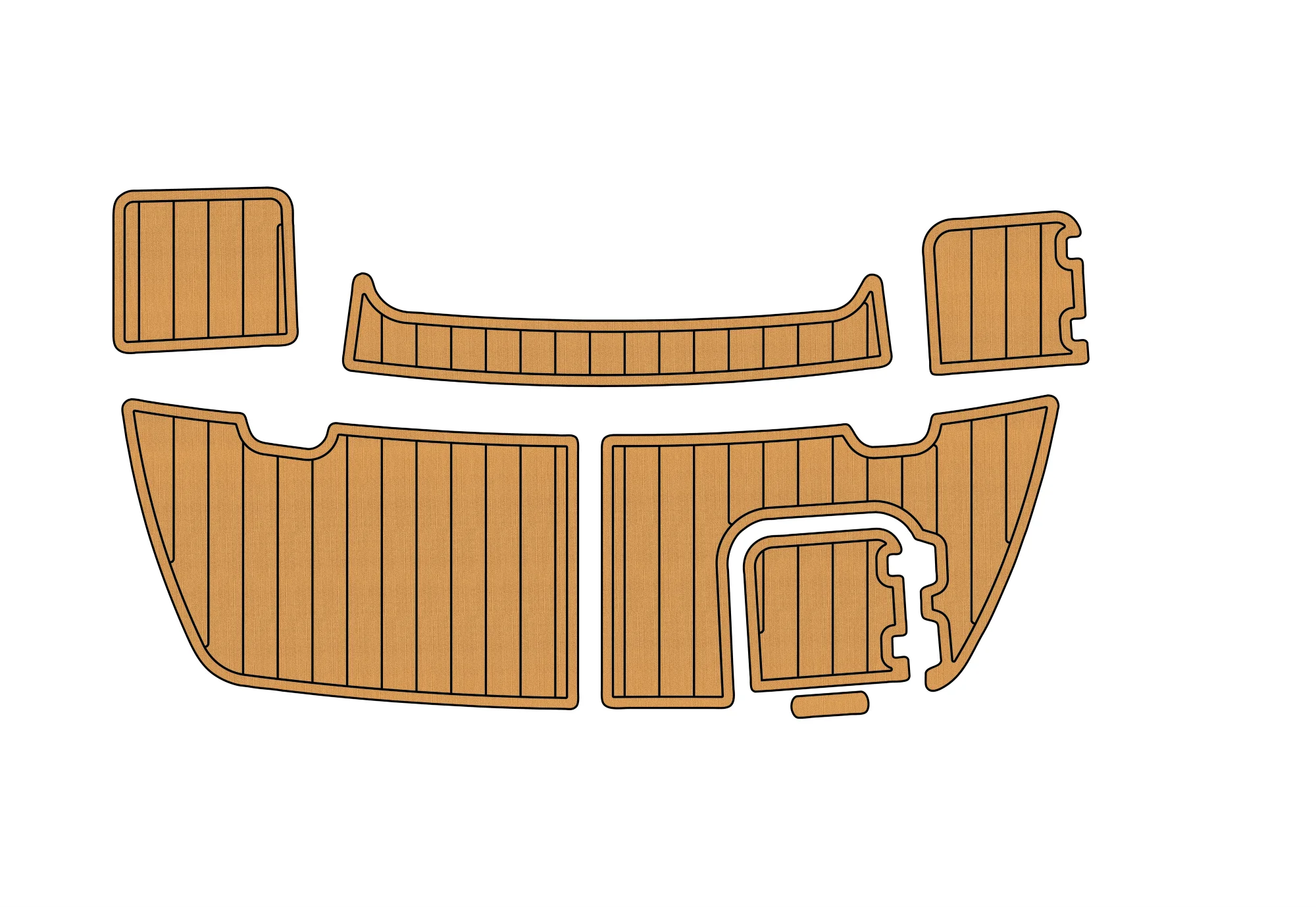 2006 CARAVELLE INTERCEPTOR 232  swimming platform 6mm EVA TEAK FLOOR Non-slip mat