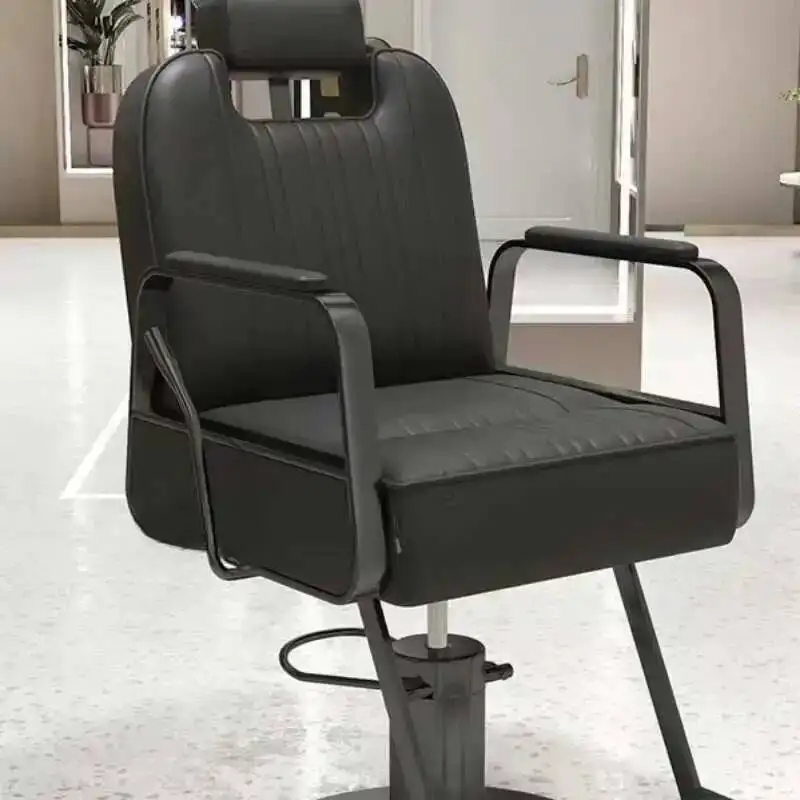 

Salon Styling Chair Red Barber Swivel Vanity Aesthetic Electric Professional Hairdressing Pedicure Manicure Cut Hair Scissors