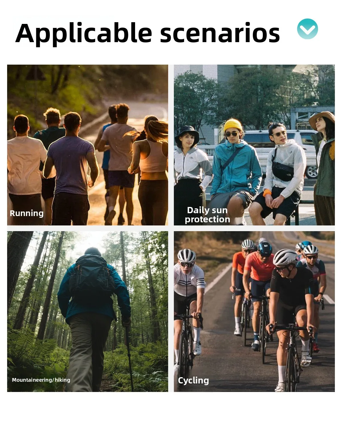 SCVCN Laufbrille, leicht, lichtempfindlich, farbwechselnd, für Tag und Nacht, Dual-Use, für Laufen, Marathon, Wandern, winddichte Schutzbrille – Detail 3