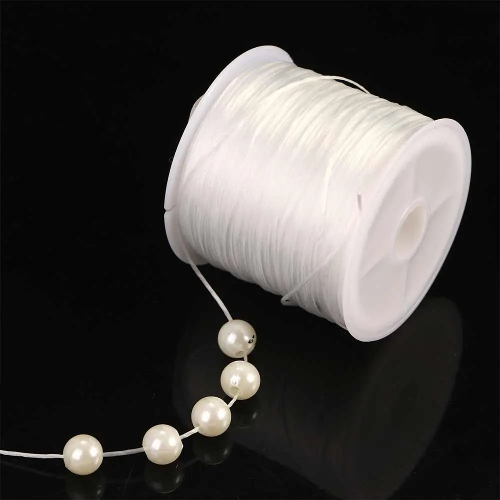 60m Necklace Accessories Strong Elastic Jewellery Making Bracelets Craft Fibre Wire Bracelet String Beading Thread Stretch Cord