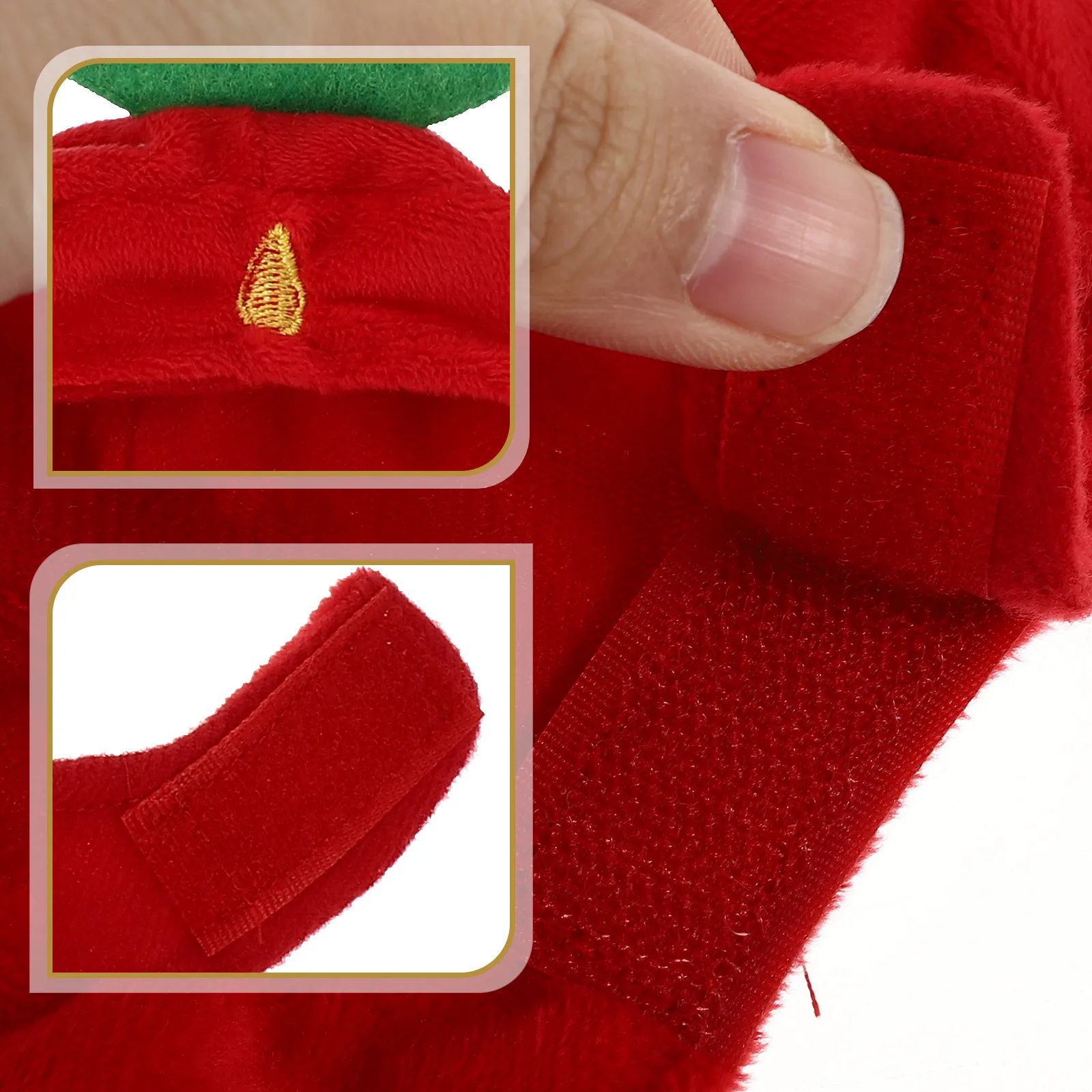 

Small Medium Dog Cat Decorative Costume Strawberry Design Headwear Cosplay Accessory Comfortable Durable Pet For Dogs Cats Pet