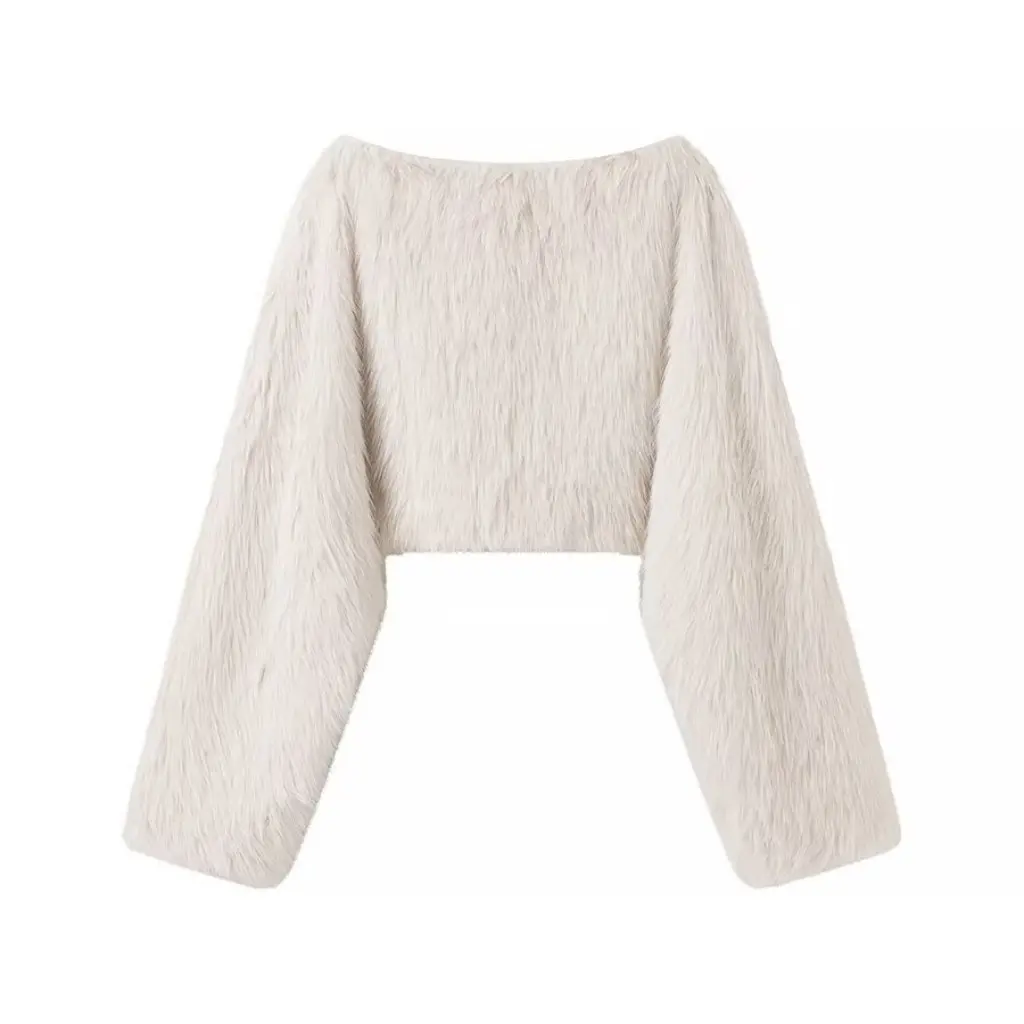 

Winter Women's Faux Fur Shawl Top Street Fashion European American Style New W091 2337