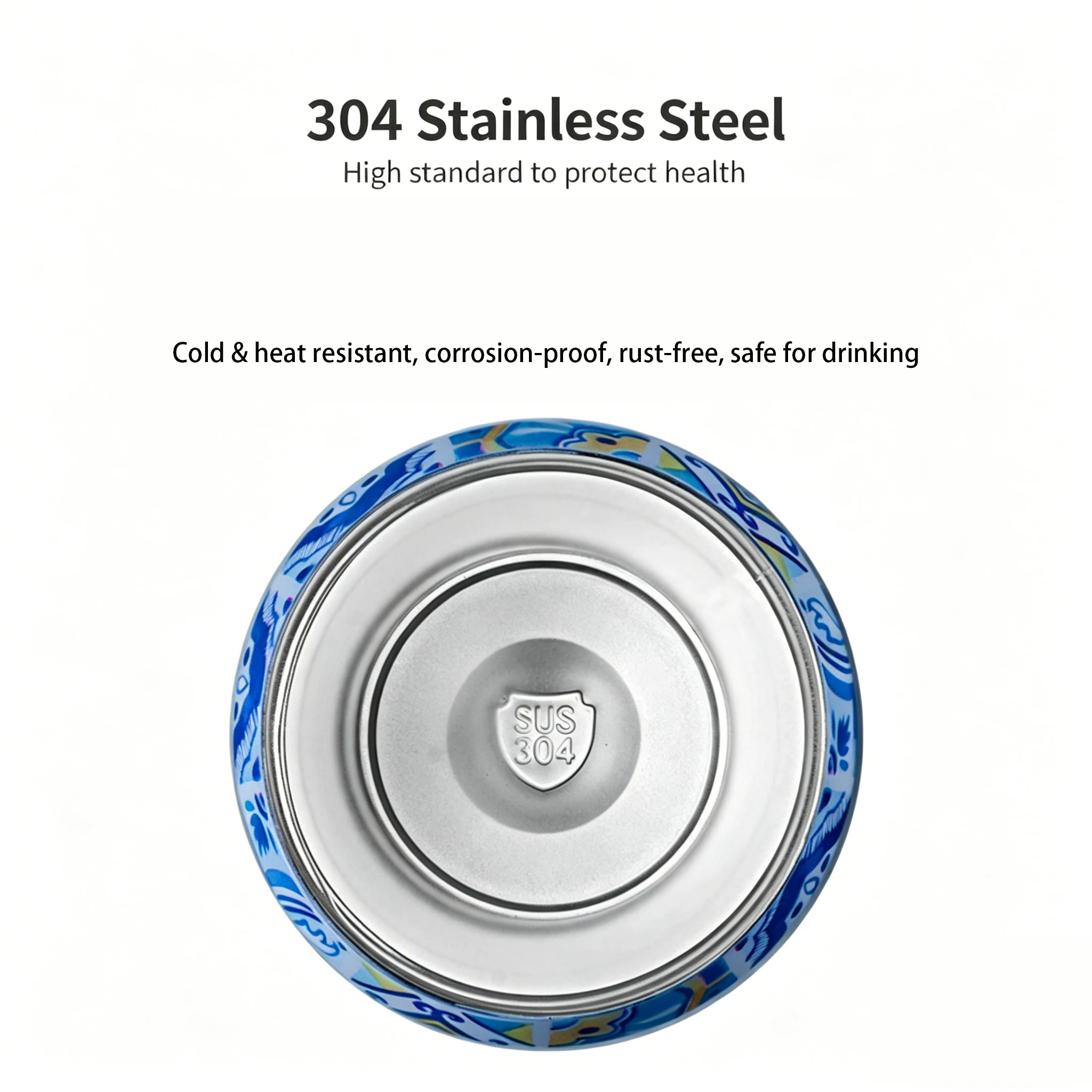 1 PC 500ML Thermos with Straw 304 Stainless Steel Beer Bottle Cola Can Termos Para Cafe Beer Cold Keeper Home Kitchen Drinkware