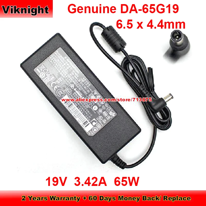 

Genuine DA-65G19 Power Adapter 19V 3.42A 65W Charger for LG 22CV241-B Stb-5500 34UM67-P 32UD59-B R400 R410 34UM64G 34WL750