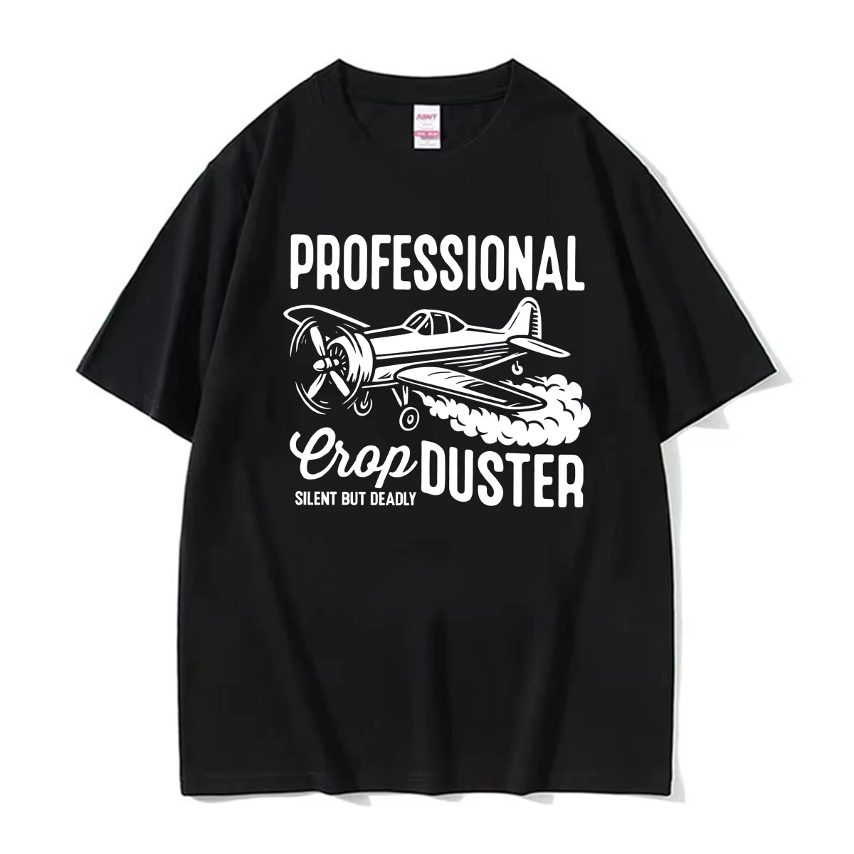 Professional Crop Duster Funny Print T Shirt Men Women Fashion Summer Pop Short Sleeve T-shirts Casual Cotton Oversized T Shirts
