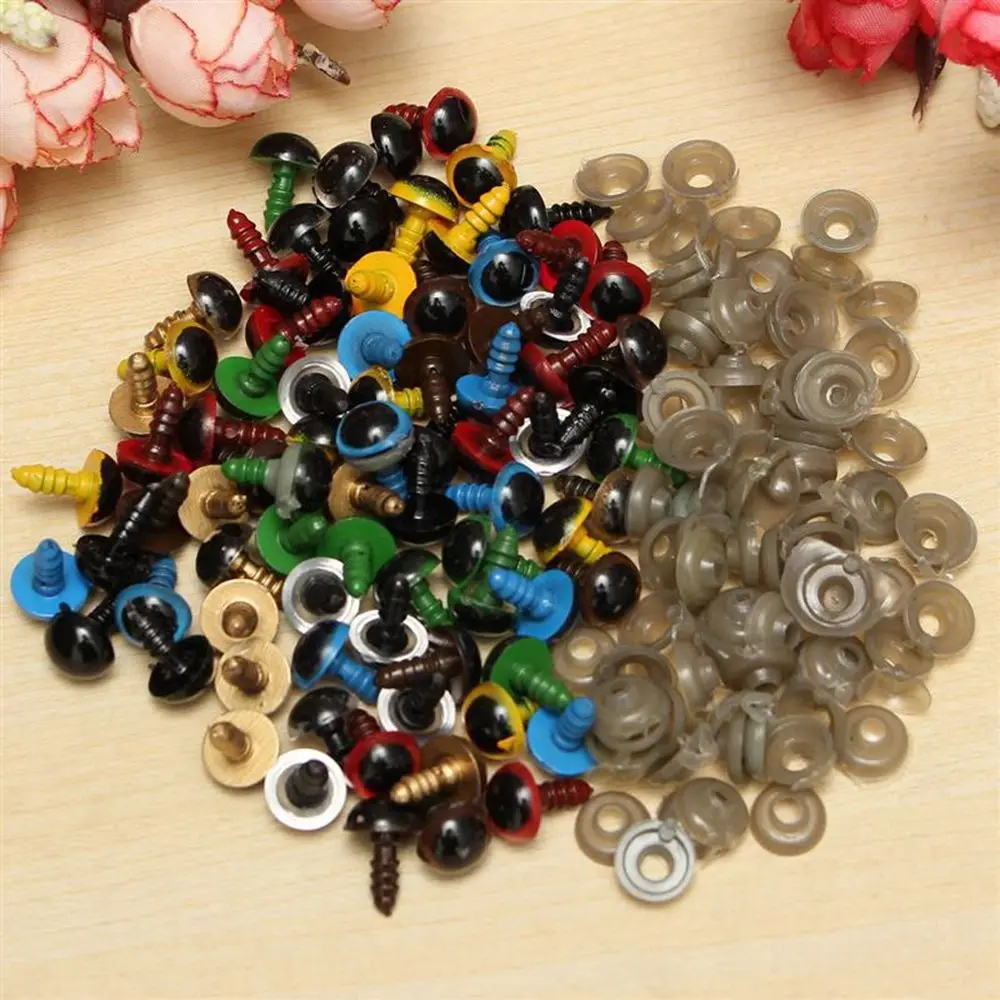 20 ชิ้น/10 คู่ 8/10/12/14 มม. อะไหล่พร้อมแหวนรองสำหรับตุ๊กตา อุปกรณ์ DIY สำหรับตุ๊กตาหมี ของตกแต่งรูปสัตว์ ดวงตาสำหรับงานฝีมือ ดวงตาคริสตัลสำหรับตุ๊กตา