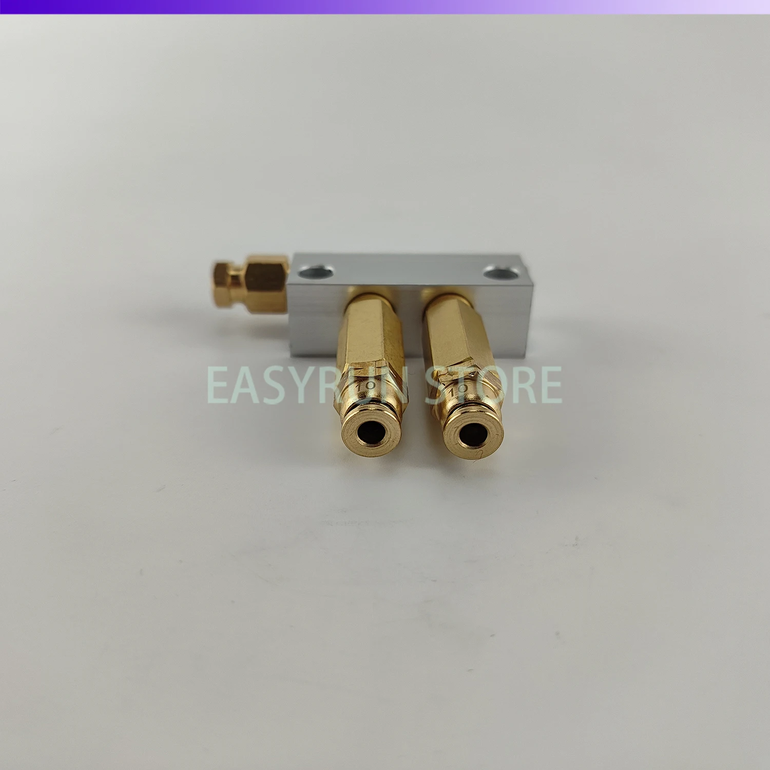 2 Way Aluminum/Brass In 6MM Out 4MM Lube Oil Piston Distributor Value Manifold Block for centralized lubrication