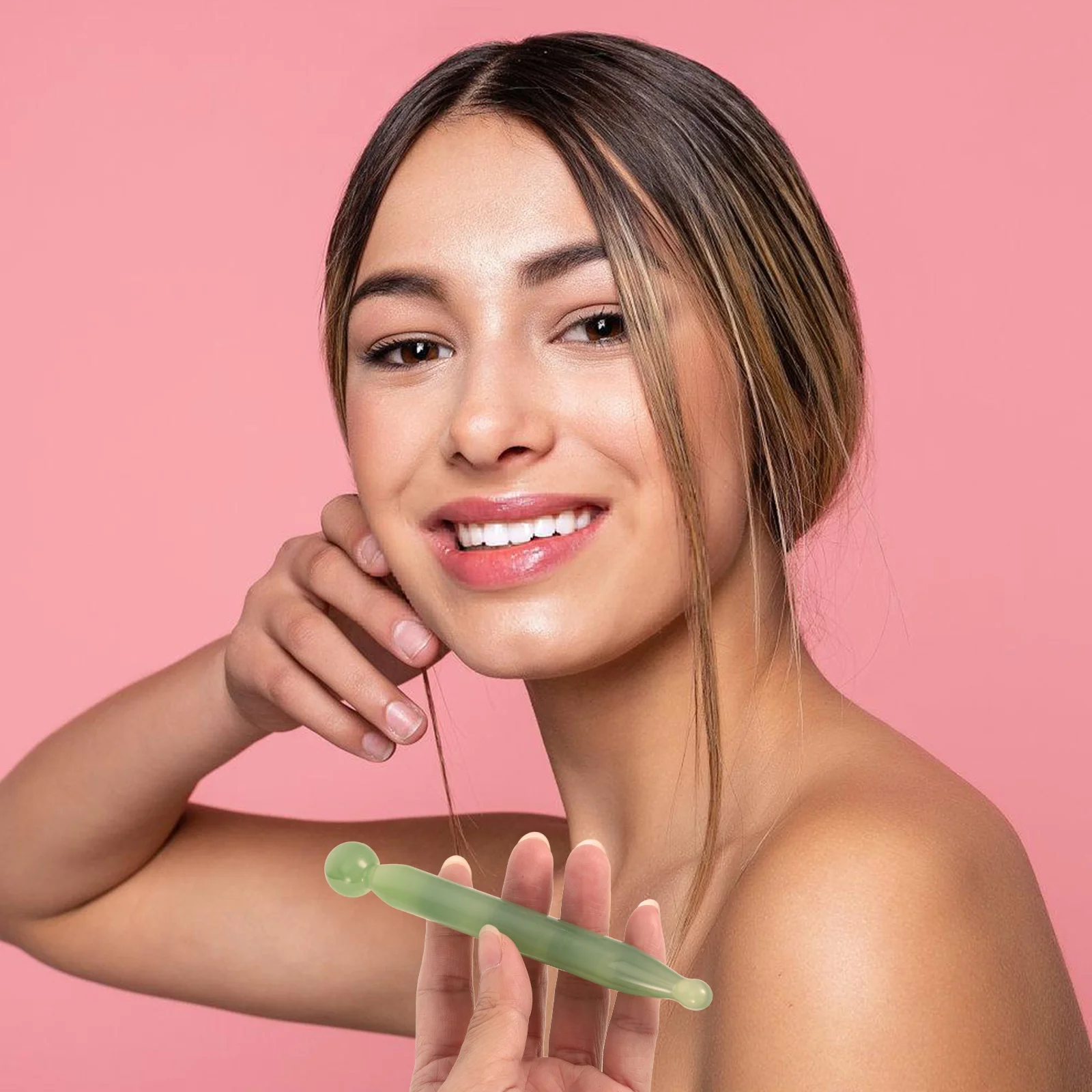 

Acupoint Pen Facial Gua Sha Tool Resin Material Ergonomic Stone Scraper Massages Body Sculpting