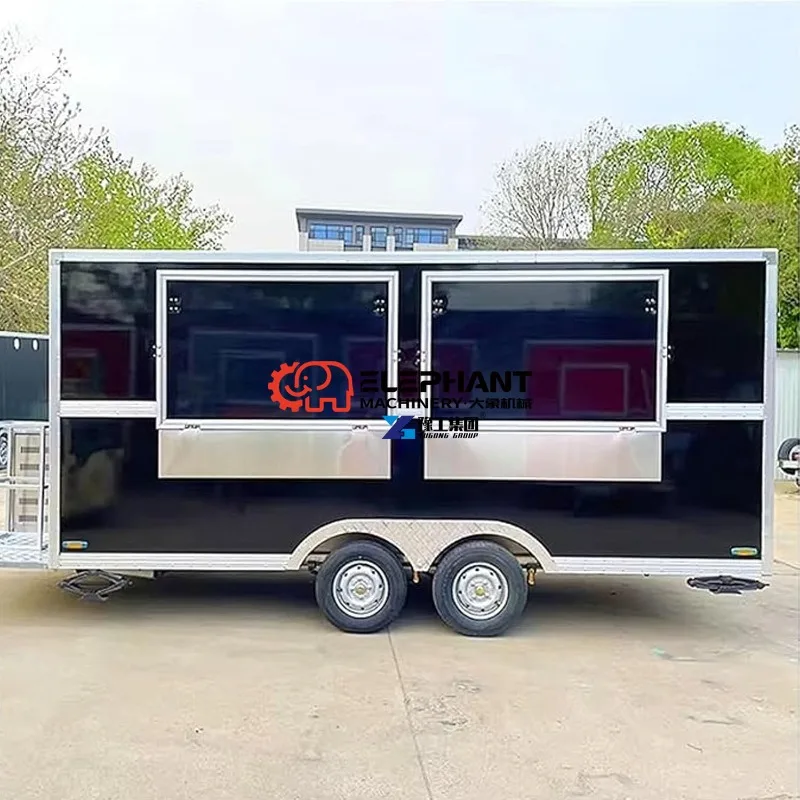 Hot Sale Stainless Steel Food Truck with Fryer, Grill, Refrigerator & Freezer - Ideal for Street Food Sales, Equipped