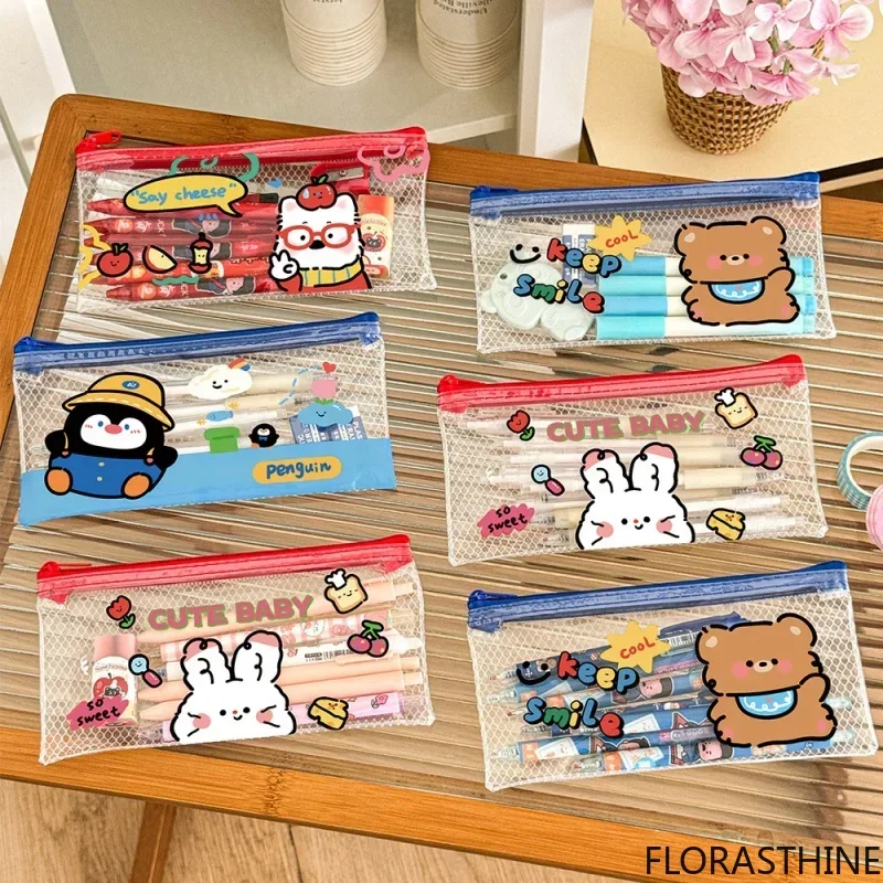 40-pezzi-lotto-astuccio-per-matite-a-forma-di-coniglietto-orsetto-cane-pinguino-simpatici-animali-astuccio-per-penne-articoli-di-cancelleria-accessori-scolastici