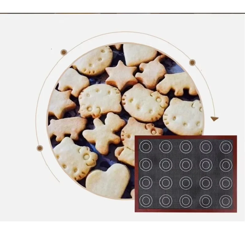 Reusable Perforated Silicone Baking Mat Non-stick Oven Liner Pad Kitchen Bakeware Accessory for Macaron Cookies Pastry