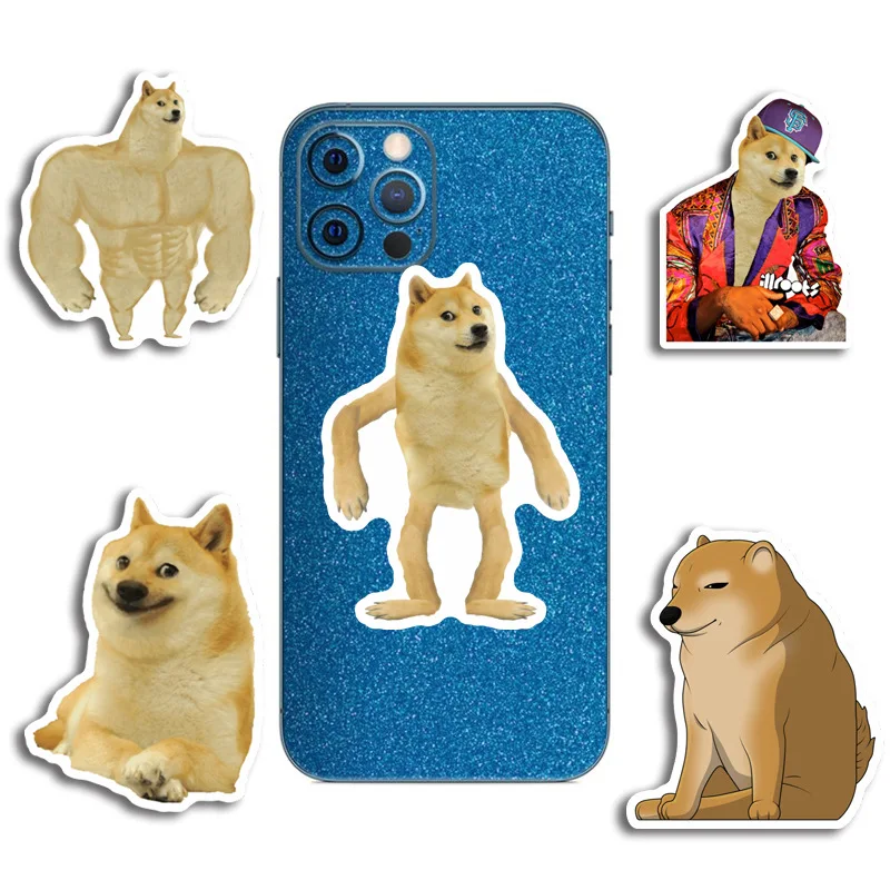 50/100PCS Funny Dog Meme Stickers Decals Kids Toys Laptop Phone Motorcycle Luggage Car Fridge Guitar Bike Waterproof Sticker