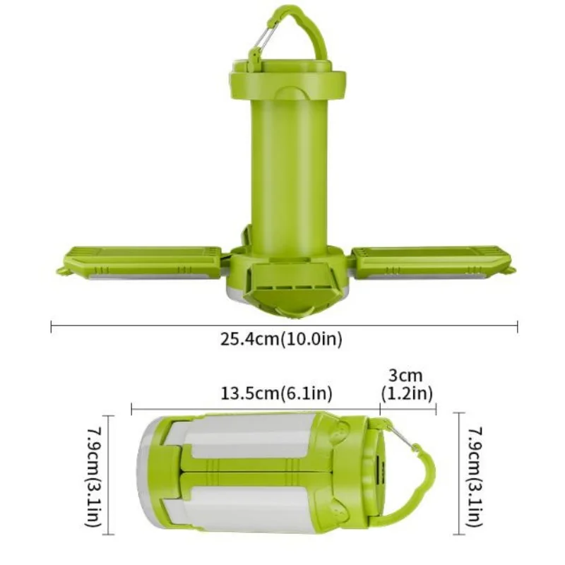 ISURE MARINE Multi Functional Camping Light LED Digital Display USB Charging Outdoor Foldable Hanging Camping Tent Light