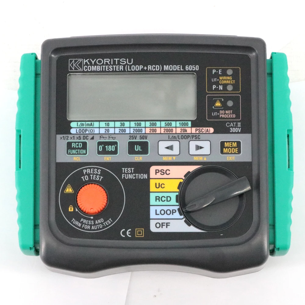 

Kyoritsu 6050 Combitester (петля + RCD) 2 в 1 стандартный цифровой тестер RCD KEW6050