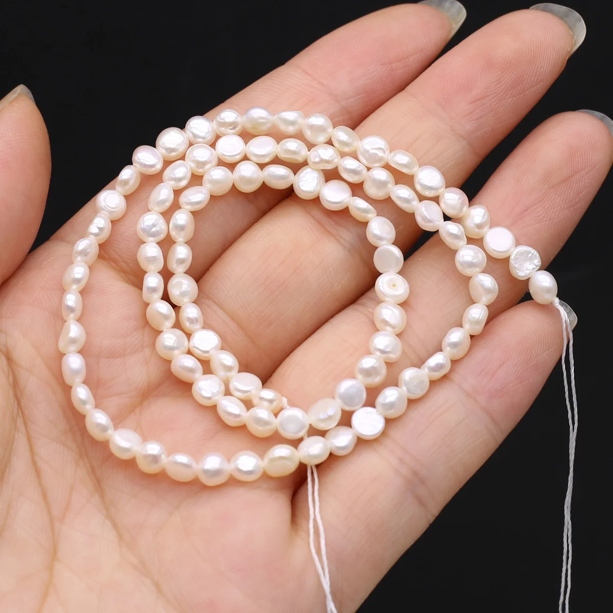 Natural Pearls Beads Real Zhuji Freshwater Loose Pearl Bead For Jewelry Making DIY Bracelet Necklace  Accessories