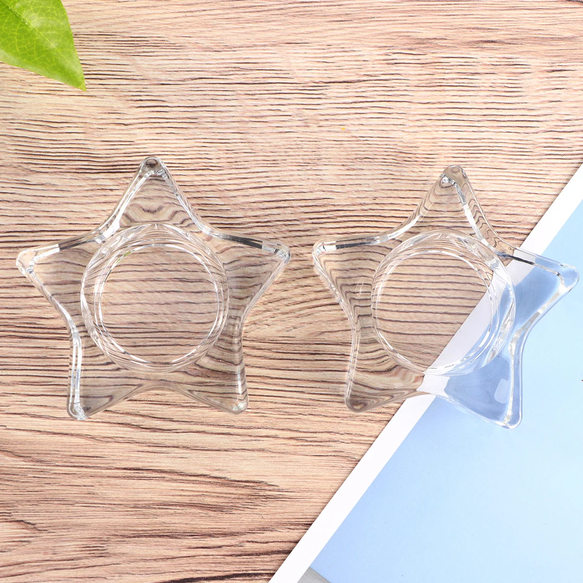 

2Pcs Glass Candlestick Ornaments Premium Material Simple Chic Lovely Wedding Home Decor 107G Glass Candlestick