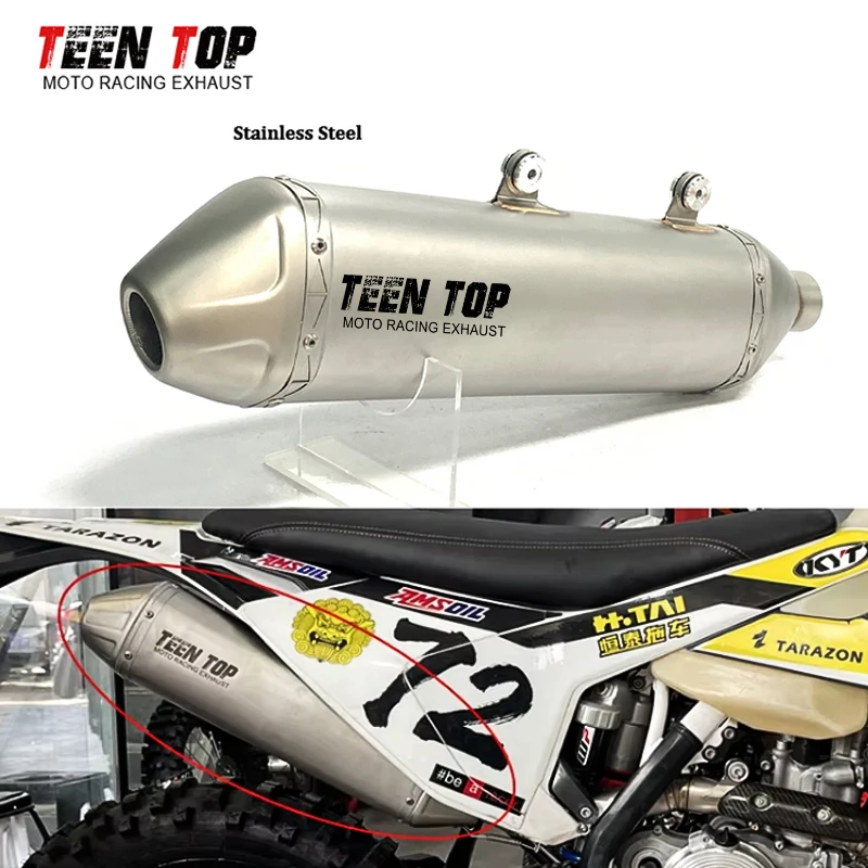 High Performance For KTM 350SX-F 450SX-F Exhaust Muffler 350XC-F 450XC-F Exhaust Tailpipe Dirt Bike Slip-on Exhaust 2016-2018