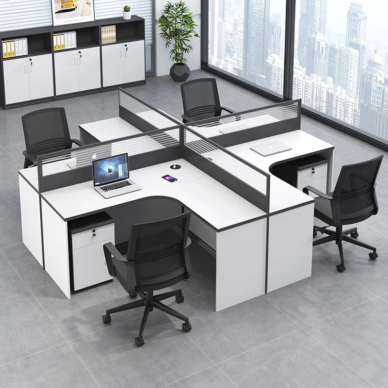 Desktop Furniture Screen Simple Modern Computer Desk and Chair Combination