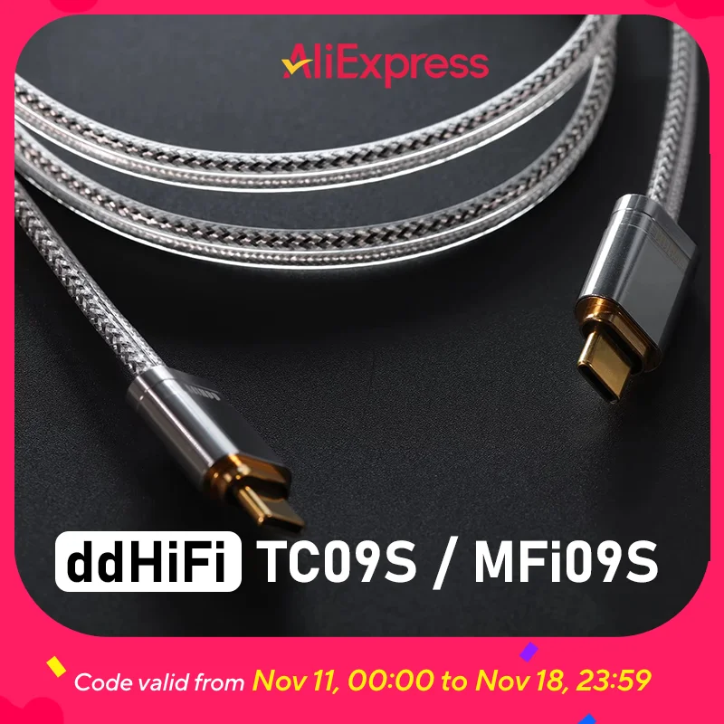 

DD ddHiFi All-New TC09S TypeC to TypeC OTG Data Cable with Double Shielded Structure and Noticeable Sound Quality Improvement
