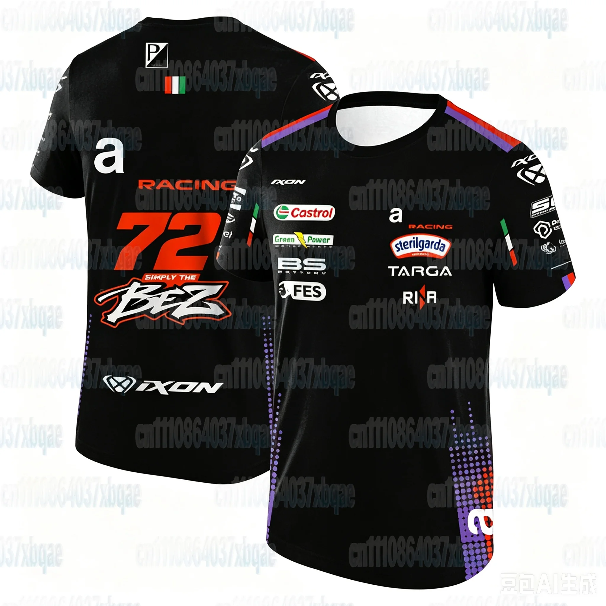 2026 Marco Bezzecchi 72 Replica Team T-Shirt Martín 89 Fahrer Schnelltrocknendes Kurzarm-Oberteil Sport-T-Shirts Moto FamilyMatching – Detail 7