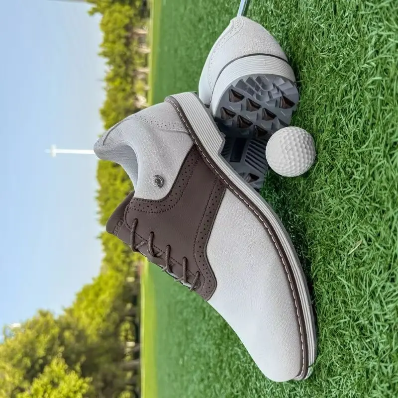 Classic Brand Golf Shoes Comfortable Gym Shoes Anti-Slippery Outdoor Sport Shoes For Men Hard-Wearing Golf Training Shoe For Men